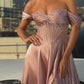Off The Shoulder Sweetheart A-Line Gown By Ladivine CD297 - Women Evening Formal Gown - Special Occasion