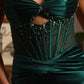 Satin Strapless Sweetheart Neckline By Ladivine CM378 - Women Evening Formal Gown - Special Occasion
