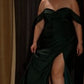 Sweetheart Off The Shoulder Mermaid Gown by Cinderella Divine CD790C - Curves