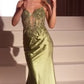 Embellished Lace & Satin Mermaid Gown by Cinderella Divine CC2401 - Special Occasion/Curves