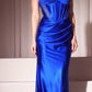 Satin Illusion V-Neck Bodice Gown by Cinderella Divine CC4021 - Special Occasion