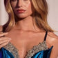 Sweetheart Neckline Leg Slit Gown By Ladivine CDS528 - Women Evening Formal Gown - Special Occasion/Curves