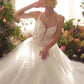 Lace V-Neckline A-Line Bridal Gown by Andrea and Leo WL029