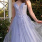 Layered Tulle Thin Straps A-Line Gown by Andrea and Leo A1417 - Special Occasion/curves