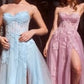 Strapless Layered Tulle Leg Slit Gown by Andrea and Leo A1378 - Special Occasion/Curves