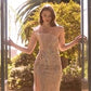 Beaded Asymmetrical Neckline Tulle Gown by Andrea and Leo A1435 - Special Occasion/Curves