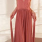 Versatile Neckline A-Line Gown By Amoris CV01P - Women Evening Formal Gown - Special Occasion