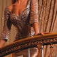 Scoop Neckline Sheath Gown By Ladivine CD731 - Women Evening Formal Gown - Special Occasion/Curves
