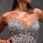 Spaghetti Straps Sweetheart Neck Gown By Ladivine CR383 - Women Evening Formal Gown - Special Occasion