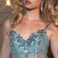 Sheer Corset Sweetheart Neckline Gown By Ladivine J889 - Women Evening Formal Gown - Special Occasion