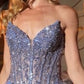 Strapless Sweetheart A-Line Gown By Ladivine CD721 - Women Evening Formal Gown - Special Occasion