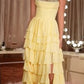 Strapless Sweetheart A-Line Gown By Ladivine CD402 - Women Evening Formal Gown - Special Occasion