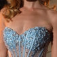 Sweetheart Neckline Leg Slit Gown By Ladivine CD405 - Women Evening Formal Gown - Special Occasion