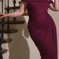 Off Shoulder Layered Tulle Gown By Ladivine CD387C - Women Evening Formal Gown - Curves