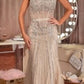 Strapless Tulle Mermaid Gown By Ladivine CD684 - Women Evening Formal Gown - Special Occasion