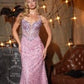 Halter Neckline Mermaid Gown By Ladivine CD695 - Women Evening Formal Gown - Special Occasion