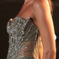Crystal & Sequin Mermaid Gown By Ladivine KV1137 - Women Evening Formal Gown - Special Occasion