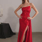 Satin One Shoulder Neckline Gown By Ladivine CA122 - Women Evening Formal Gown - Special Occasion