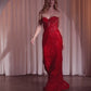 Embellished Strapless Mermaid Gown by Cinderella Divine J871 - Special Occasion