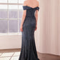 Off Shoulder Sweetheart Neckline Gown By Amoris T605 - Women Evening Formal Gown - Special Occasion
