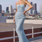 Chiffon Scoop Neckline Gown By Amoris T702 - Women Evening Formal Gown - Special Occasion
