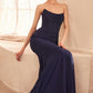 Chiffon Scoop Neckline Gown By Amoris T702 - Women Evening Formal Gown - Special Occasion