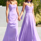 Strapless Cowl Neckline A-Line Gown By Amoris T703 - Women Evening Formal Gown - Special Occasion