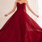 Strapless Cowl Neckline A-Line Gown By Amoris T703 - Women Evening Formal Gown - Special Occasion
