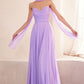 Strapless Cowl Neckline A-Line Gown By Amoris T703 - Women Evening Formal Gown - Special Occasion