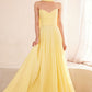 Strapless Cowl Neckline A-Line Gown By Amoris T703 - Women Evening Formal Gown - Special Occasion