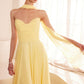 Strapless Cowl Neckline A-Line Gown By Amoris T703 - Women Evening Formal Gown - Special Occasion