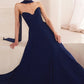 Strapless Cowl Neckline A-Line Gown By Amoris T703 - Women Evening Formal Gown - Special Occasion