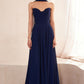 Strapless Cowl Neckline A-Line Gown By Amoris T703 - Women Evening Formal Gown - Special Occasion