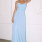 Strapless Cowl Neckline A-Line Gown By Amoris T703 - Women Evening Formal Gown - Special Occasion