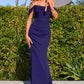 Off The Shoulder Scoop Neckline Gown By Amoris T705 - Women Evening Formal Gown - Special Occasion