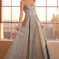 Glitter Sweetheart A-Line Gown By Amoris T706 - Women Evening Formal Gown - Special Occasion