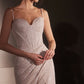 Sweetheart Neckline Leg Slit Gown By Amoris T707 - Women Evening Formal Gown - Special Occasion