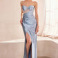 Strapless Sweetheart Leg Slit Gown By Amoris T708 - Women Evening Formal Gown - Special Occasion