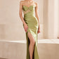 Strapless Sweetheart Leg Slit Gown By Amoris T708 - Women Evening Formal Gown - Special Occasion
