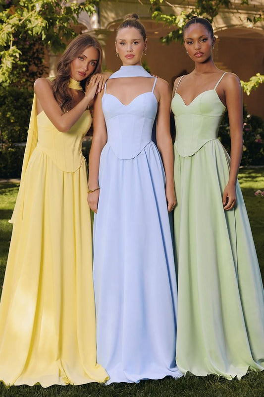 Pointed Sweetheart Neckline Gown By Amoris T711 - Women Evening Formal Gown - Special Occasion