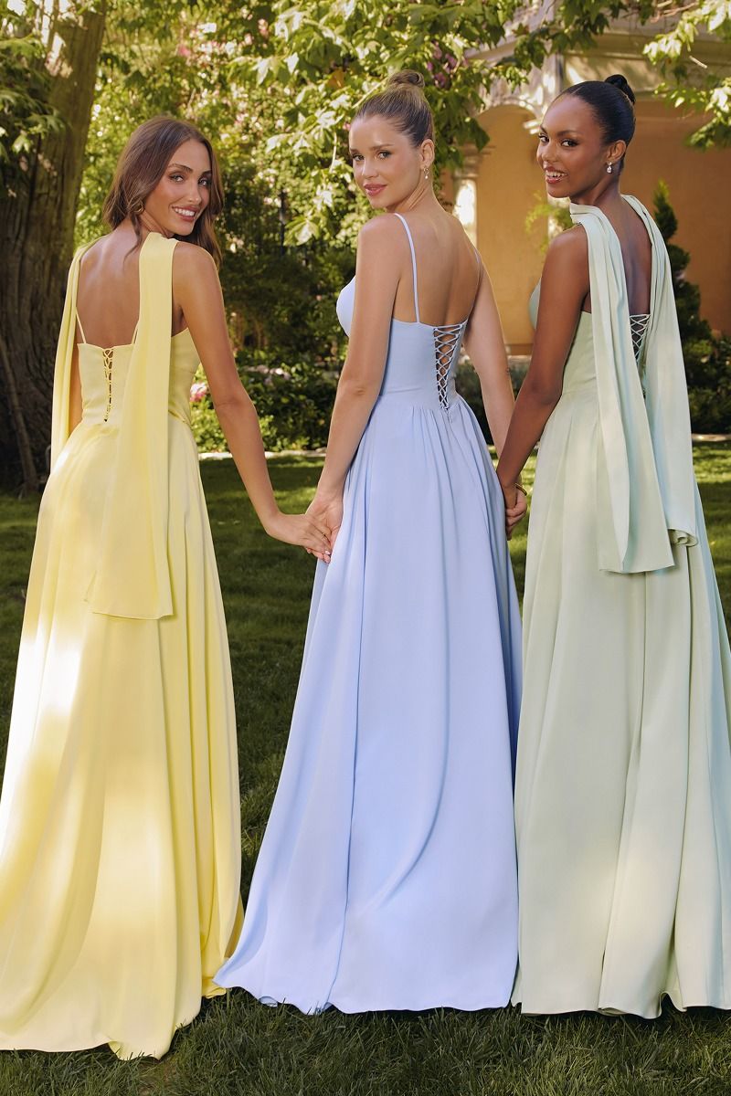 Pointed Sweetheart Neckline Gown By Amoris T711 - Women Evening Formal Gown - Special Occasion