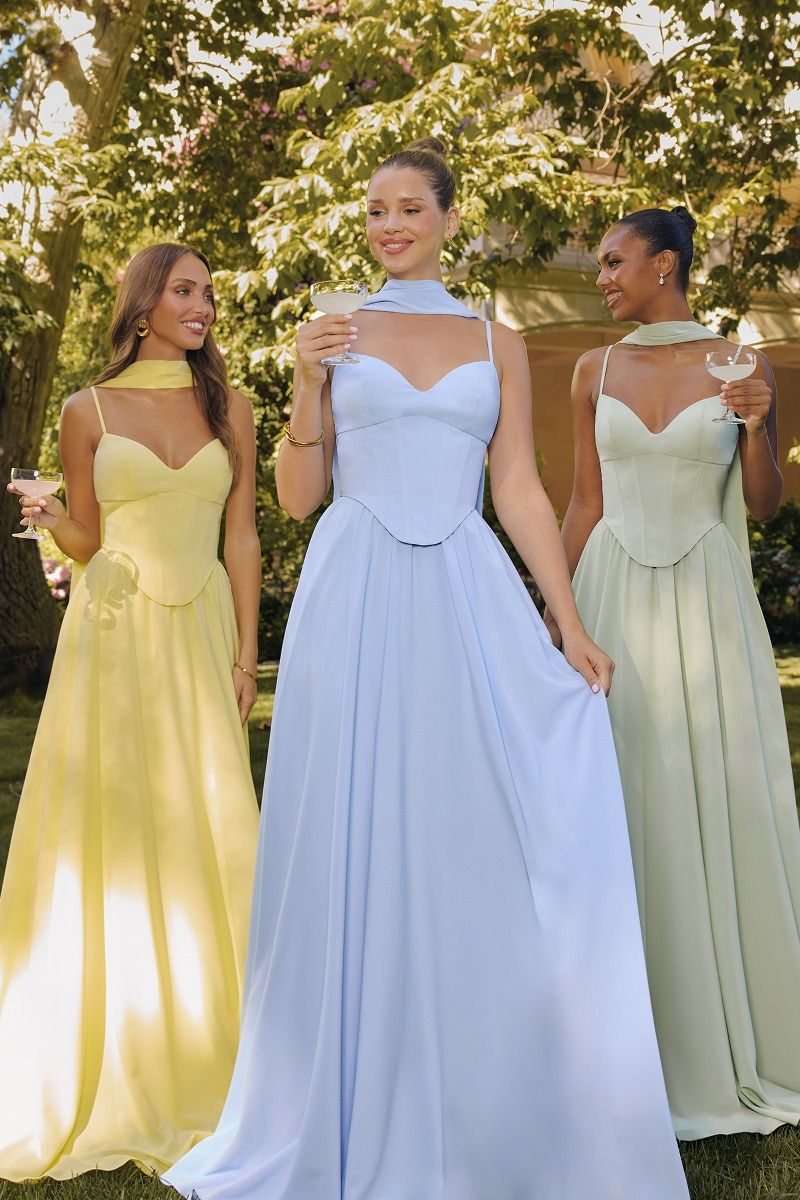 Pointed Sweetheart Neckline Gown By Amoris T711 - Women Evening Formal Gown - Special Occasion