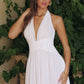 Halter V-Neckline A-Line Bridal Gown By Amoris T715W