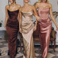 Strapless Satin Sheath Gown By Amoris T816 - Women Evening Formal Gown - Special Occasion