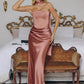 Strapless Satin Sheath Gown By Amoris T816 - Women Evening Formal Gown - Special Occasion