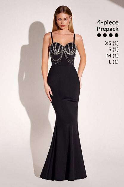 Fitted Sweetheart Neckline Gown By Amoris T9003P - Women Evening Formal Gown - Special Occasion