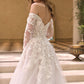 Off Shoulder Sweetheart Neck Bridal Gown by Andrea & Leo Couture WL067