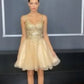 Glitter Lace Bodice with Tulle Short Layered Cocktail Dress by Cinderella Divine - 9239
