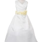 Pleated Satin Flower Girl Dress by Cinderella Couture USA AS1186