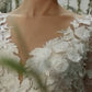 Floral Long Sleeve A-Line Bridal Gown Andrea & Leo Couture - A1067W YVAINE